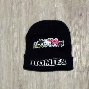 Black Homies Beanie with Cartoon Characters